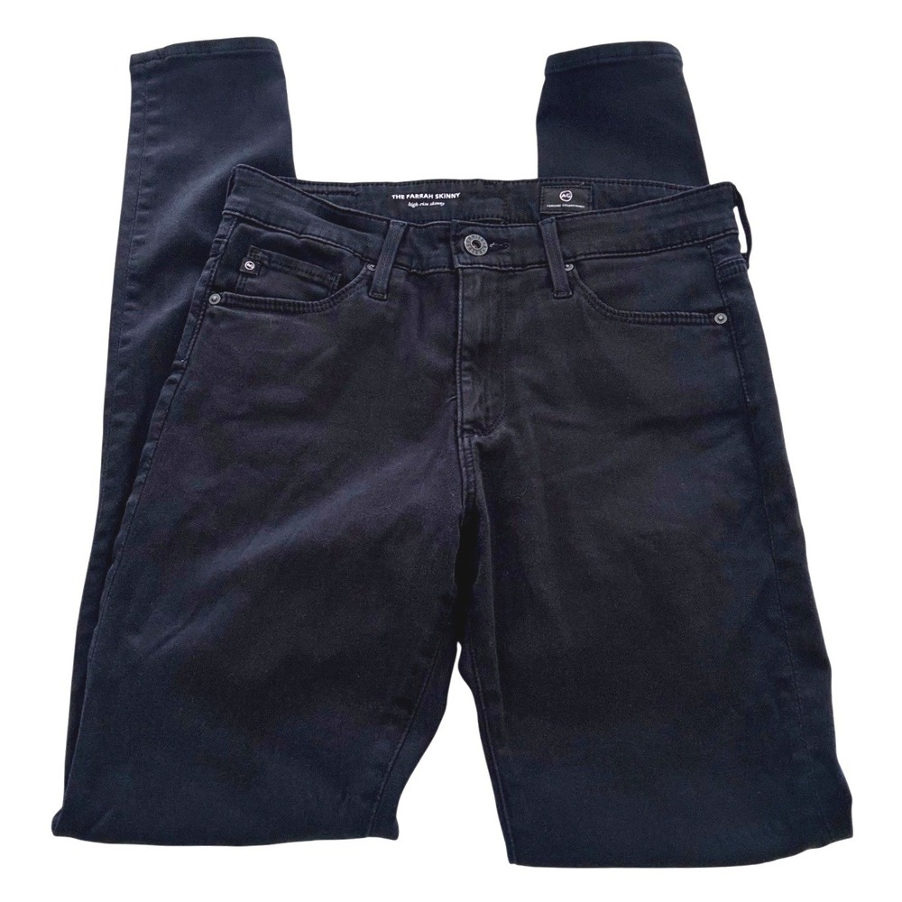 AG Adriano Goldschmied Farrah Jeans Black High Rise Sz 26